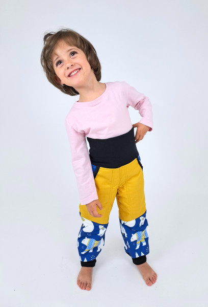 Kalhoty baby softshellové s beránkem (8)