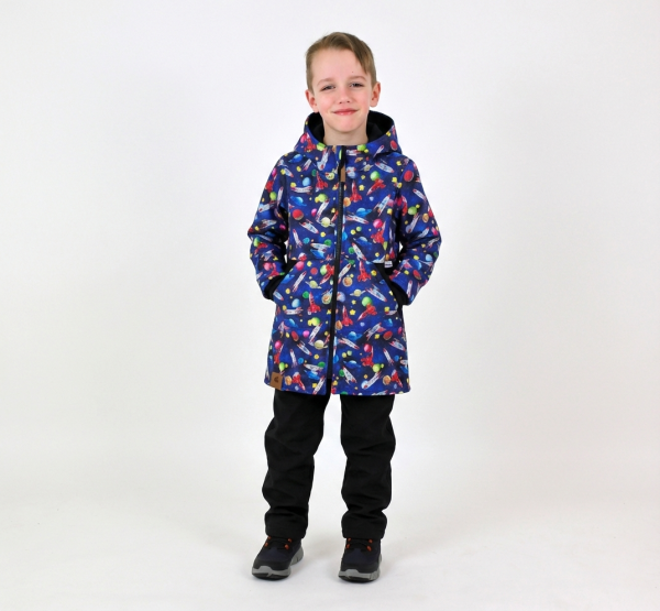 Kabát - parka softshellová RAKETY (3)