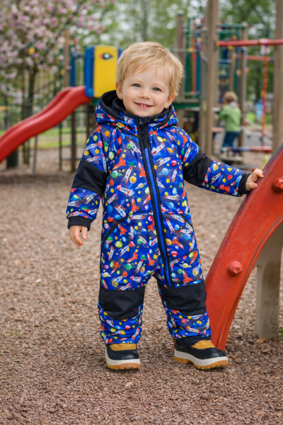 KOMBINÉZA  SOFTSHELLOVÁ s fleecem - RAKETY (4)