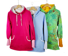 Dámské mikinošaty RŮŽOVÉ (2)