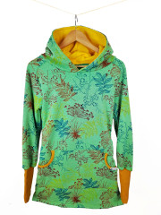 Dámské mikinošaty BAREVNÉ LISTY (1)