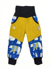 Kalhoty baby softshellové s beránkem (3)