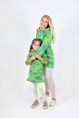 Dámské mikinošaty BAREVNÉ LISTY (3)