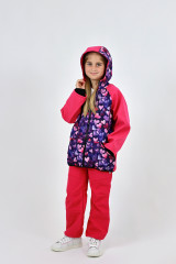 Bunda softshellová BAREVNÁ SRDÍČKA (3)