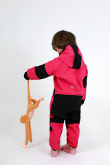 KOMBINÉZA  SOFTSHELLOVÁ RŮŽOVÁ (5)