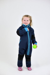 KOMBINÉZA  SOFTSHELLOVÁ TM.MODRÁ (3)