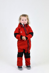 KOMBINÉZA  ČERVENÁ s BERÁNKEM (4)