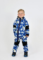 KOMBINÉZA  LEDNÍ MĚDVĚDI VE SVETRU s BERÁNKEM (5)