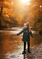 Kabát - parka softshellová PAVÍ PEŘÍ na černé