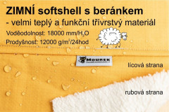 Kalhoty dětské softshellové zimní s beránkem (11)