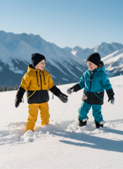 Kalhoty dětské softshellové zimní s beránkem (11)