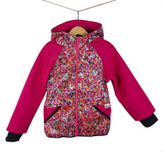 Bunda softshellová MODRÉ KONFETY (2)