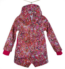 Kabát - parka softshellová MORDÉ KONFETY (4)