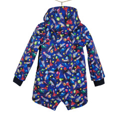 Kabát - parka softshellová RŮŽOVÉ KONFETY (2)