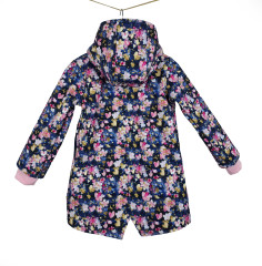 Kabát - parka softshellová RŮŽOVÉ KONFETY (1)