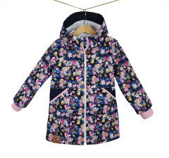 Kabát - parka softshellová RŮŽOVÉ KONFETY (2)