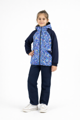 Bunda softshellová MODRÉ KONFETY (4)