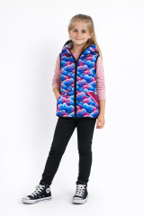 Softshellová dětská vesta OBLÁČKY (2)