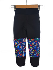 Kalhoty dětské softshellové zimní s fleecem TYGR (2)