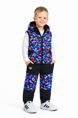 Kalhoty dětské softshellové zimní s fleecem TYGR (5)