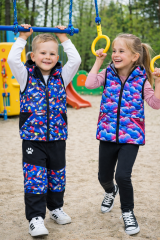 Softshellová dětská vesta RAKETY (3)