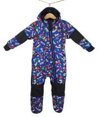 KOMBINÉZA  SOFTSHELLOVÁ s fleecem - RAKETY (1)