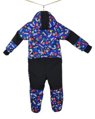 KOMBINÉZA  SOFTSHELLOVÁ s fleecem - RAKETY (2)