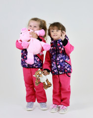 Softshellová bunda Farebné srdiečka