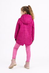 Kabát - parka softshellová RŮŽOVÁ ELEGANCE