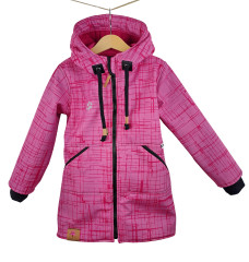 Kabát - parka softshellová RUŽOVÁ ELEGANCE